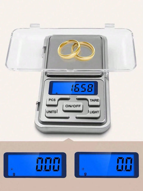 Pocket scale with flip cover