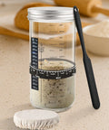 24oz sourdough starter fermentation jar kit with thermometer strip and spatula