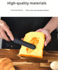 Silicone spatula spreading butter