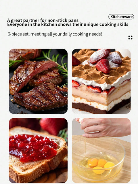 Silicone utensil set