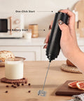 One-click start milk frother