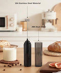 Stainless steel whisk and dust cover