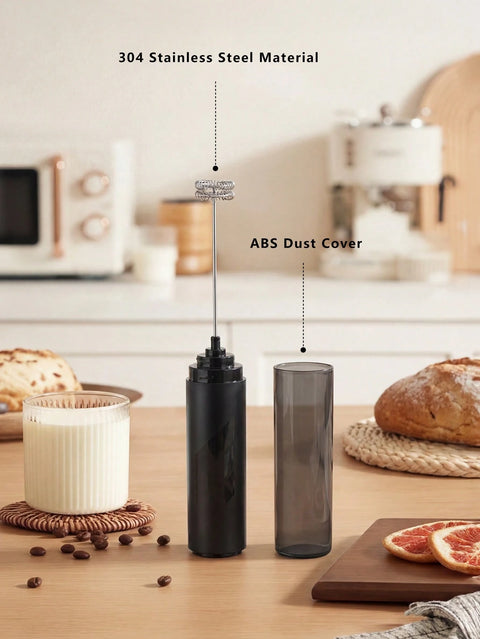 Stainless steel whisk and dust cover