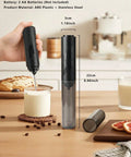 Black milk frother size 22 cm