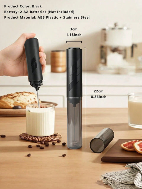 Black milk frother size 22 cm
