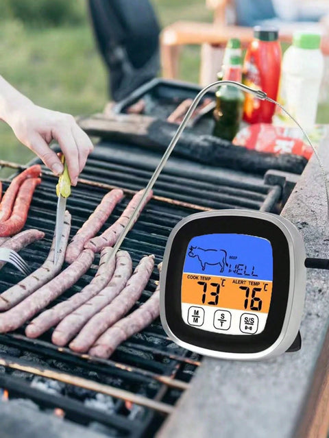 Thermometer at barbecue
