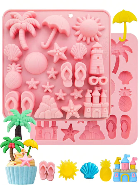 Chocolate makeup pieces from mould