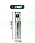 Stainless steel oil sprayer 100ml with measuring window, 17 x 4.3 cm