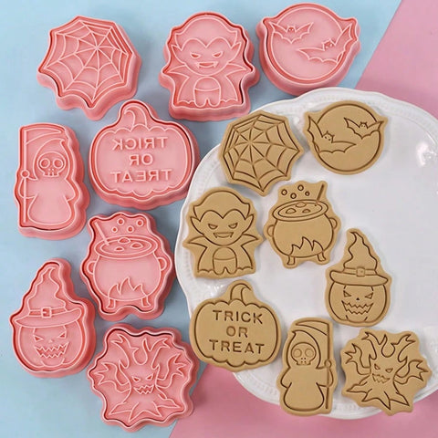 Halloween Trick or Treat cookie stamp set