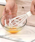 Whisking with silicone whisk