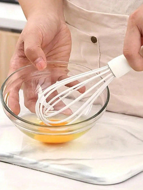 Whisking with silicone whisk