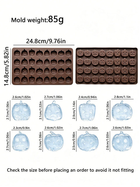 Halloween pumpkin silicone ice mold 24.8 x 14.8 cm