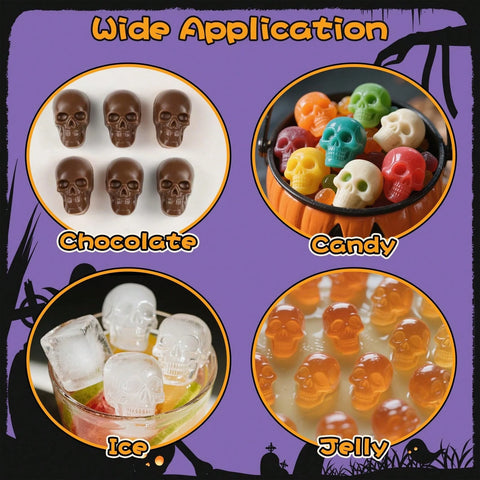 Skull mold for chocolate, gummies, ice and jelly
