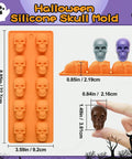 Skull mold size 22.7 x 9.2 cm