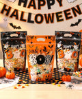 Halloween party table with treat bags