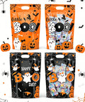 Halloween stand-up treat bags, orange and black