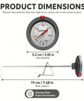 Deep fry thermometer dimensions 19cm length 5.2cm dial