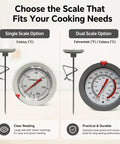 Single and dual scale thermometer comparison
