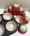 Santa Claus Christmas cupcake liners