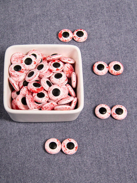 Large red bloody eyeball decorations, non-edible