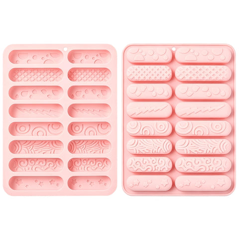 Two textured bar molds