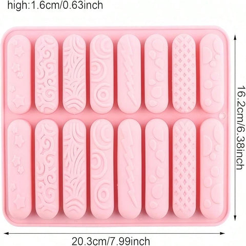 Long bar mold dimensions 20.3 x 16.2 cm