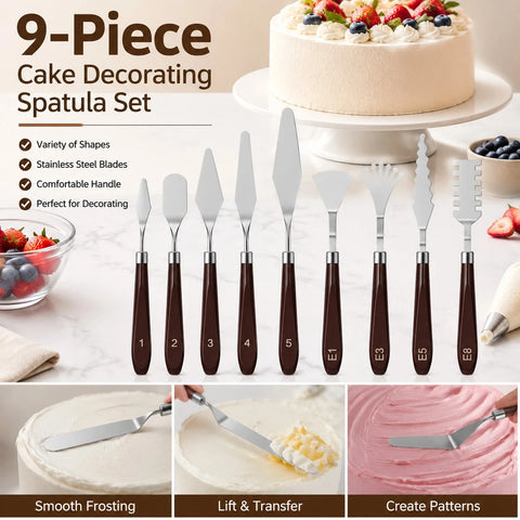 Cream spatula smoothing buttercream