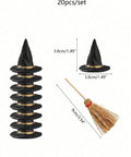 Mini witch broom 9 cm