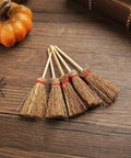 10 mini witch brooms