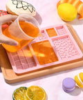 Filling chocolate bar mold