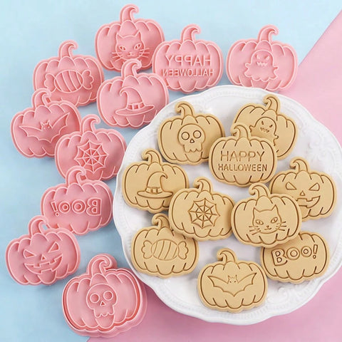 Halloween Pumpkin cookie stamp set