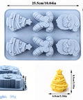 Christmas silicone cake mold dimensions 25.5 x 17 cm
