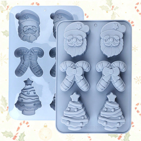 Christmas silicone mold top view