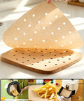 Perforated air fryer parchment sheet