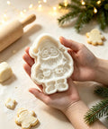 Santa mold in hands