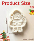 Santa Claus silicone mold size 11.4 x 8.5 cm