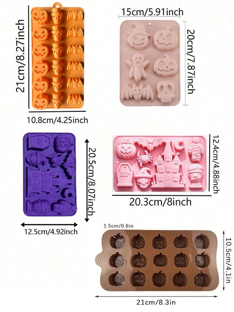 Halloween molds size chart