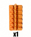 Orange 18-Cavity – Pumpkin, Skull & Bat