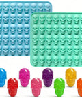40 cavity mini skull silicone mold