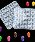 40 cavity mini skull silicone mold