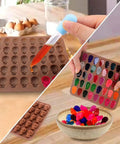 40 cavity mini skull silicone mold