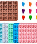 40 cavity mini skull silicone mold