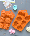 Halloween molds with treats