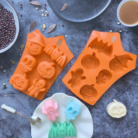 Halloween molds with treats