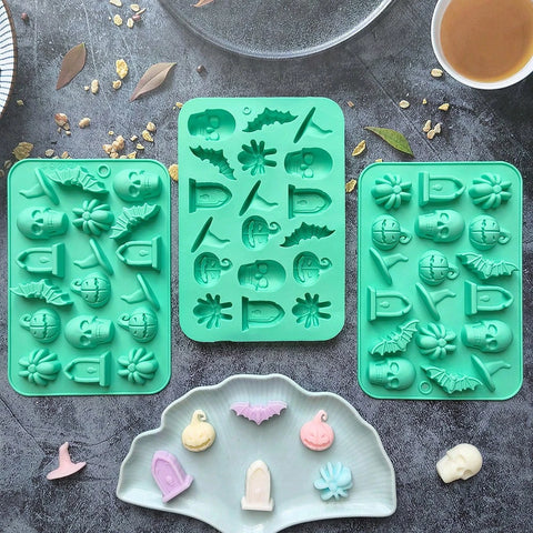 Green Halloween silicone molds