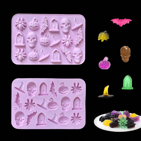 Purple Halloween silicone molds
