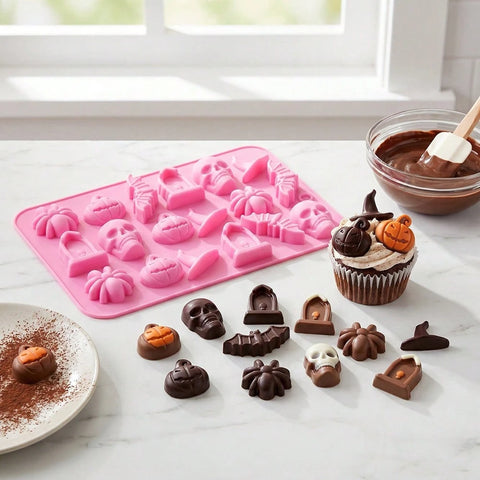 Halloween mold with chocolate