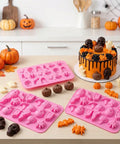 Halloween silicone molds with chocolates