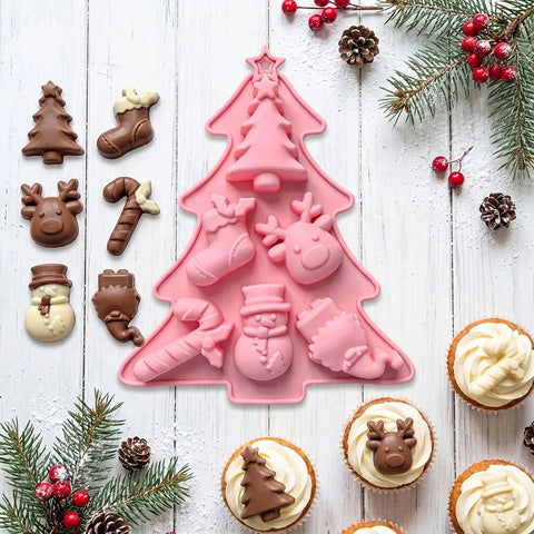 Pink Christmas tree mold