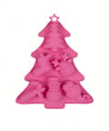 Pink Christmas tree shaped silicone mold